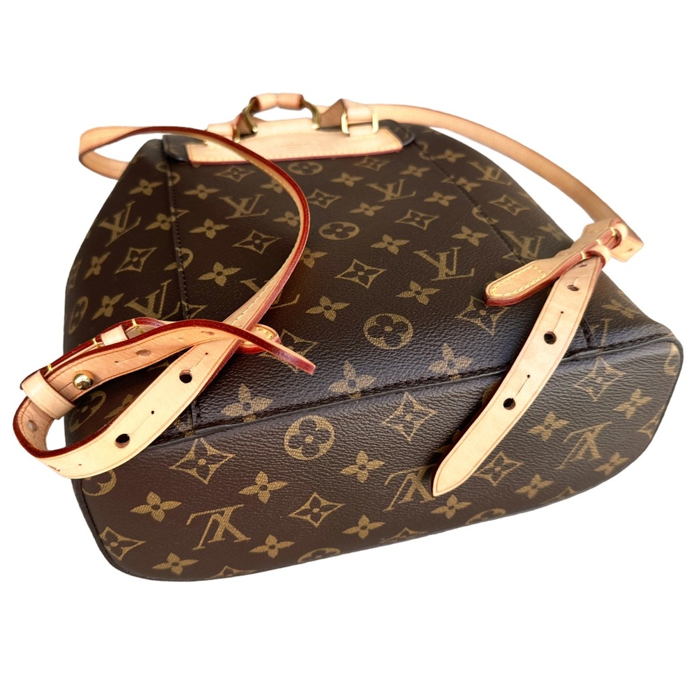 Authentic❤️Louis Vuitton Montsouris Rucksack Backpack Monogram Brown Canvas - Picture 13 of 16